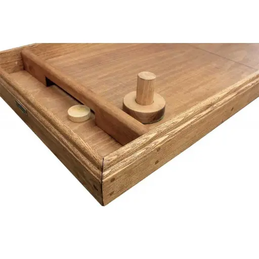 Jeux en bois table à glisser 122x51cm - location Luxembourg - Animakids