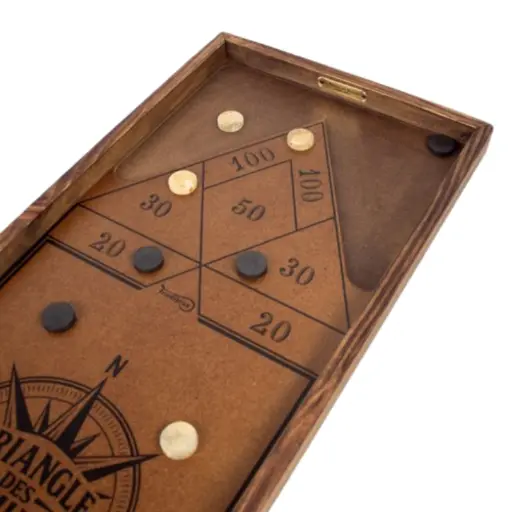 Jeux en bois triangle des bermudes 60x25cm - location Luxembourg - Animakids