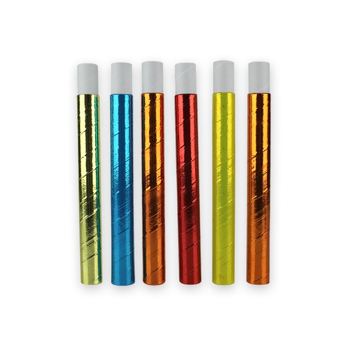 [COT22163] 6 Sarbacanes couleurs métallisés